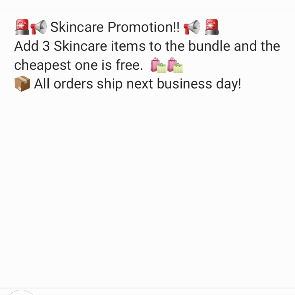 SkinCare Promotion!!